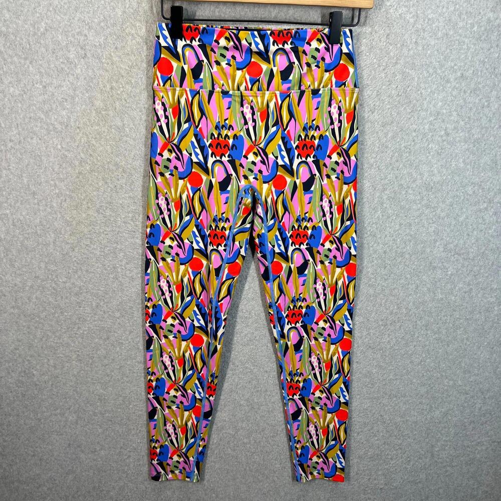 SSYS‎ The Label Leggings Women’s S Floral Geometric Print Multicolor NWOT